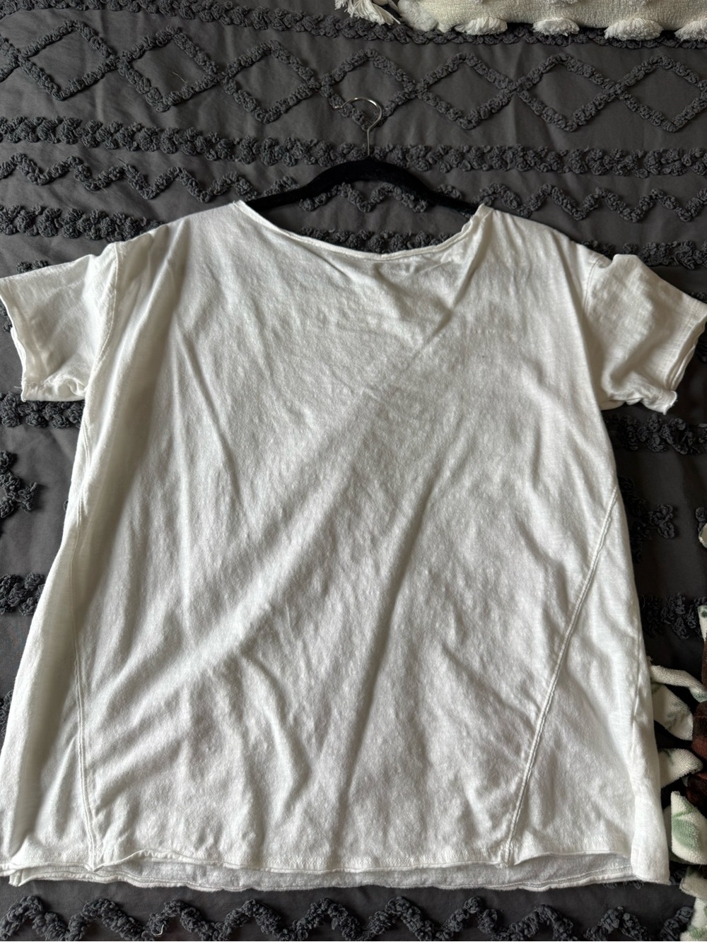 Women’s Classic Short-Sleeve Off The Shoulder Tee in White